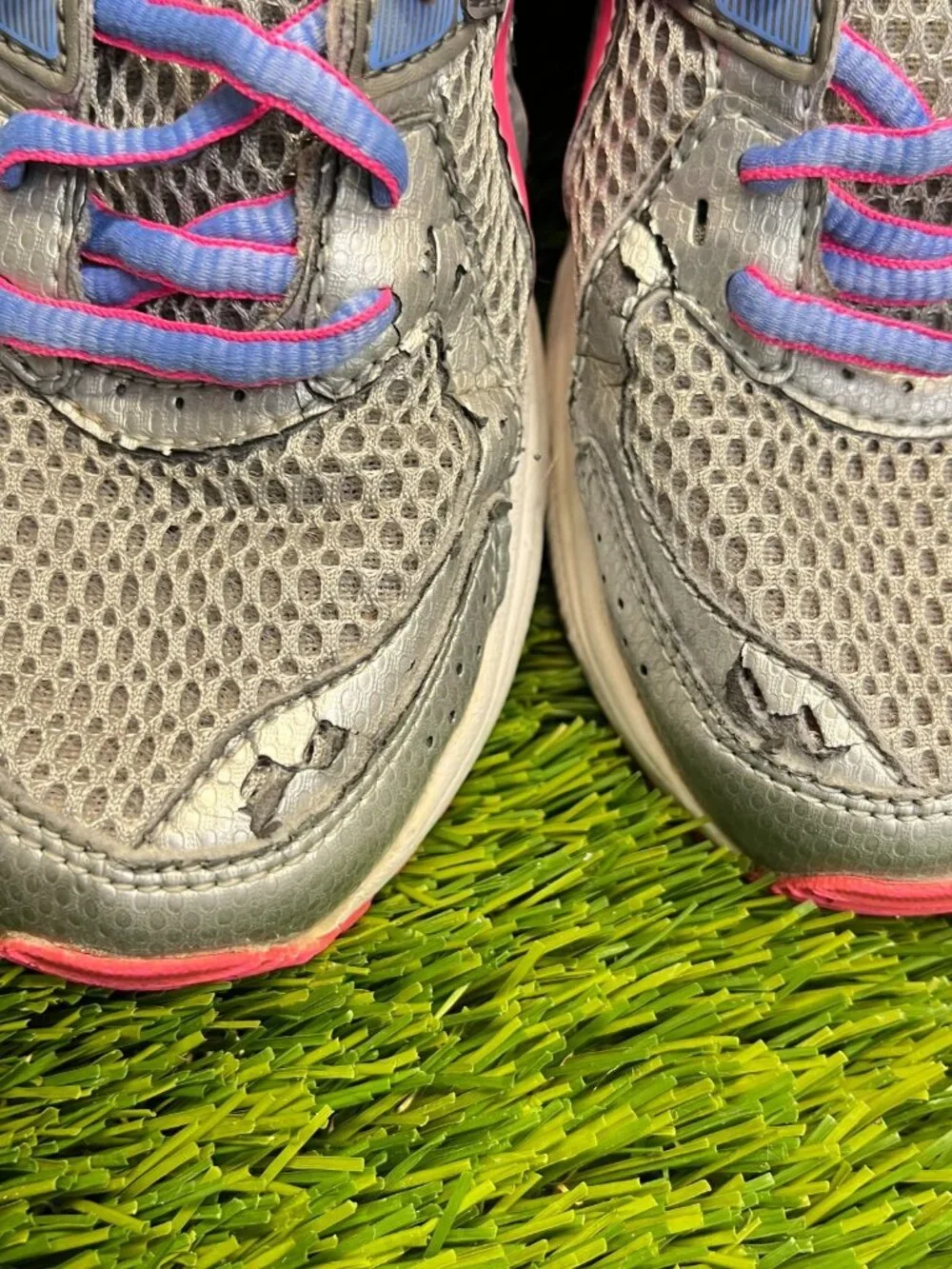 Asics Gel-Contend 2 Womens Size 6.5 Gray Pink Athletic Running‎ Shoes Sneakers